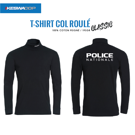 T-shirt col roulé POLICE CLASSIC