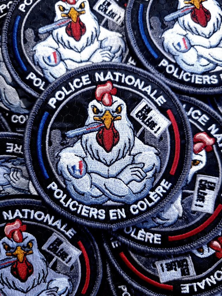 Angry Police Officer Badge 