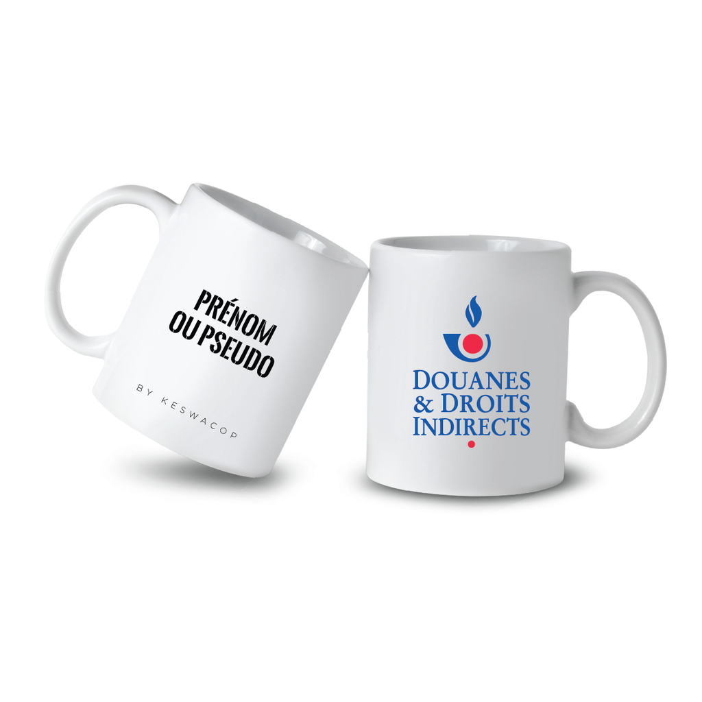 Mug Céramique 32,5CL Douanes (à personnaliser)