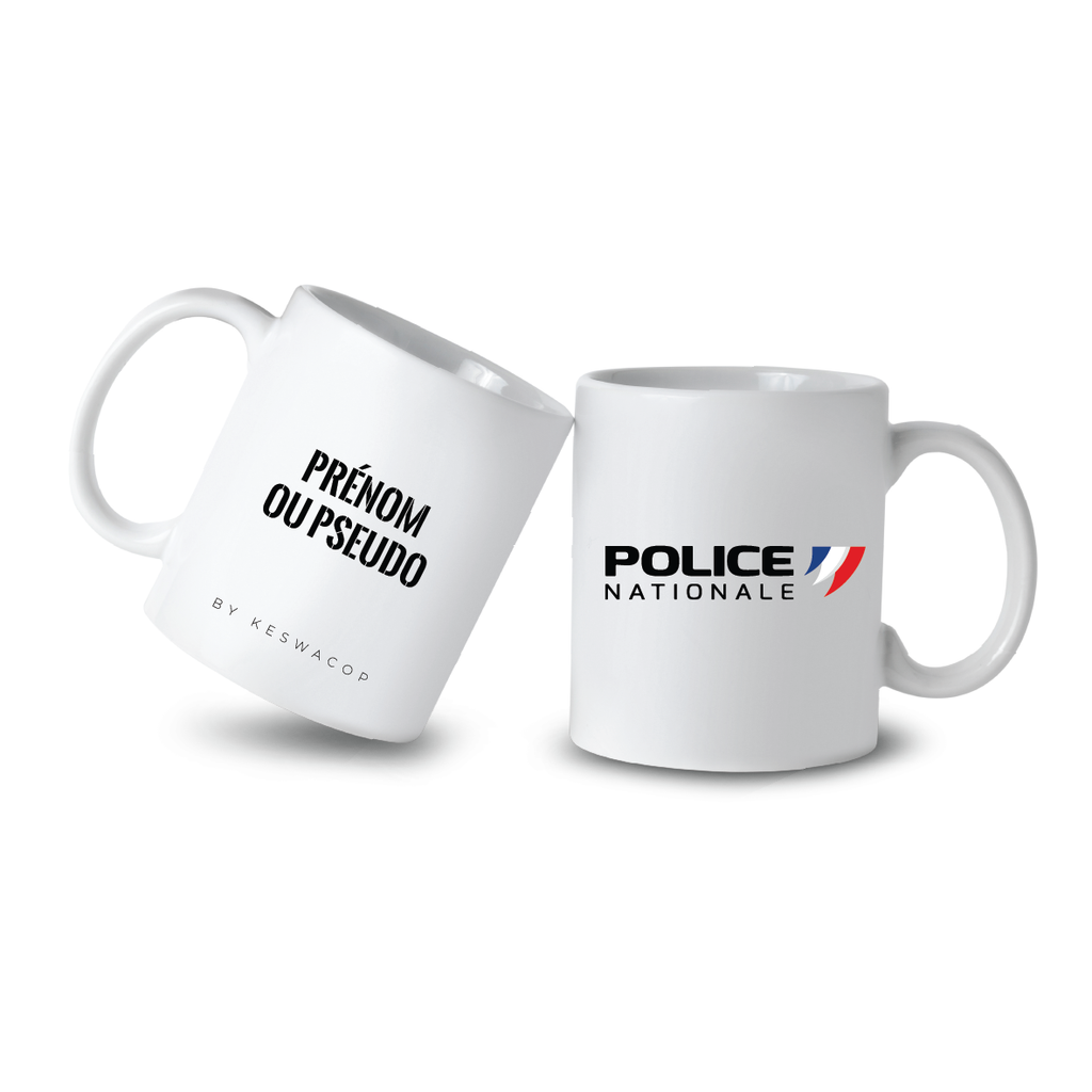 Mug Céramique 32,5CL Police Nationale (à personnaliser)