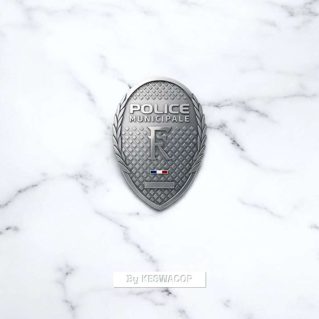 Plaque Police Municipale 4.0 (Précommande)