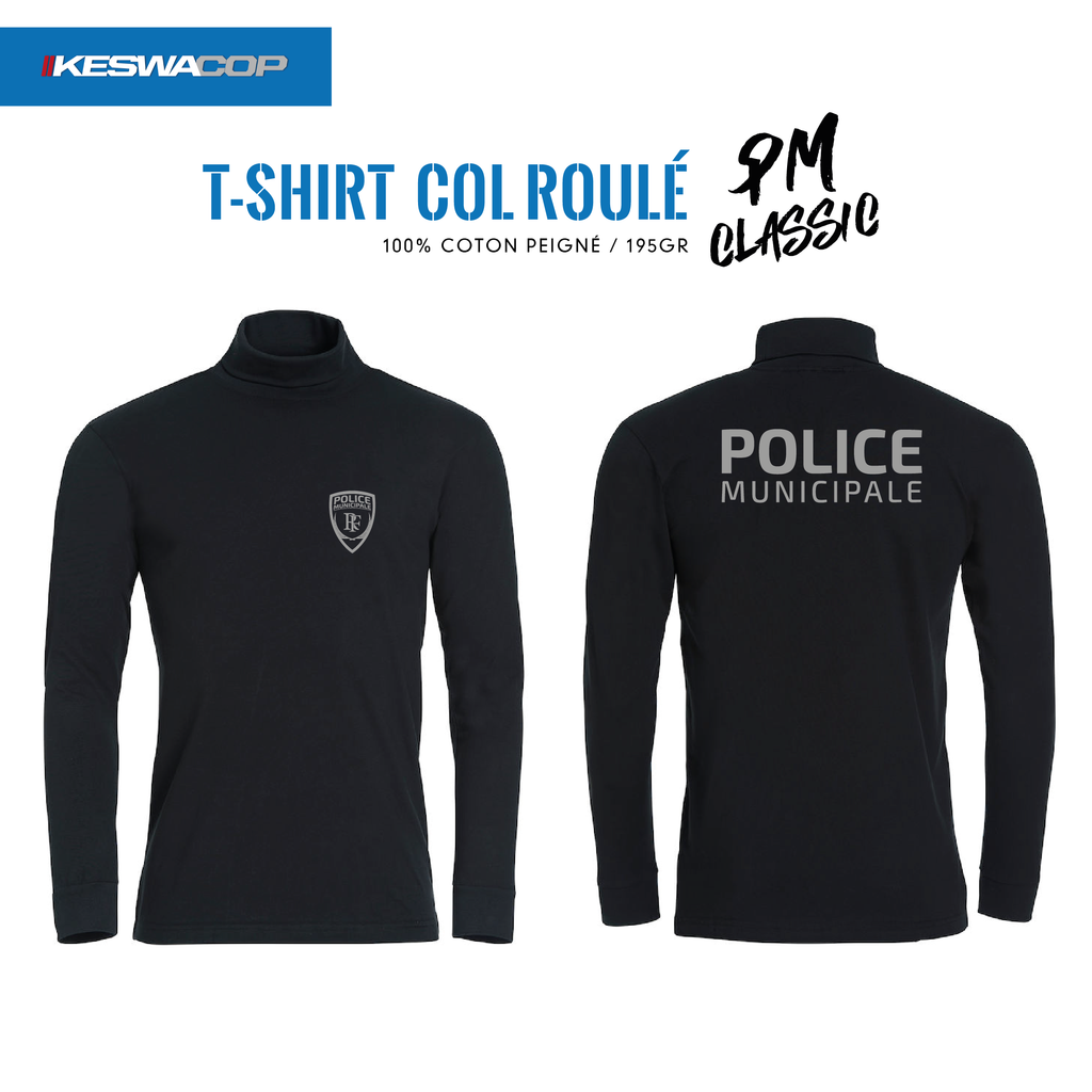 T-shirt col roulé Police Municipale CLASSIC