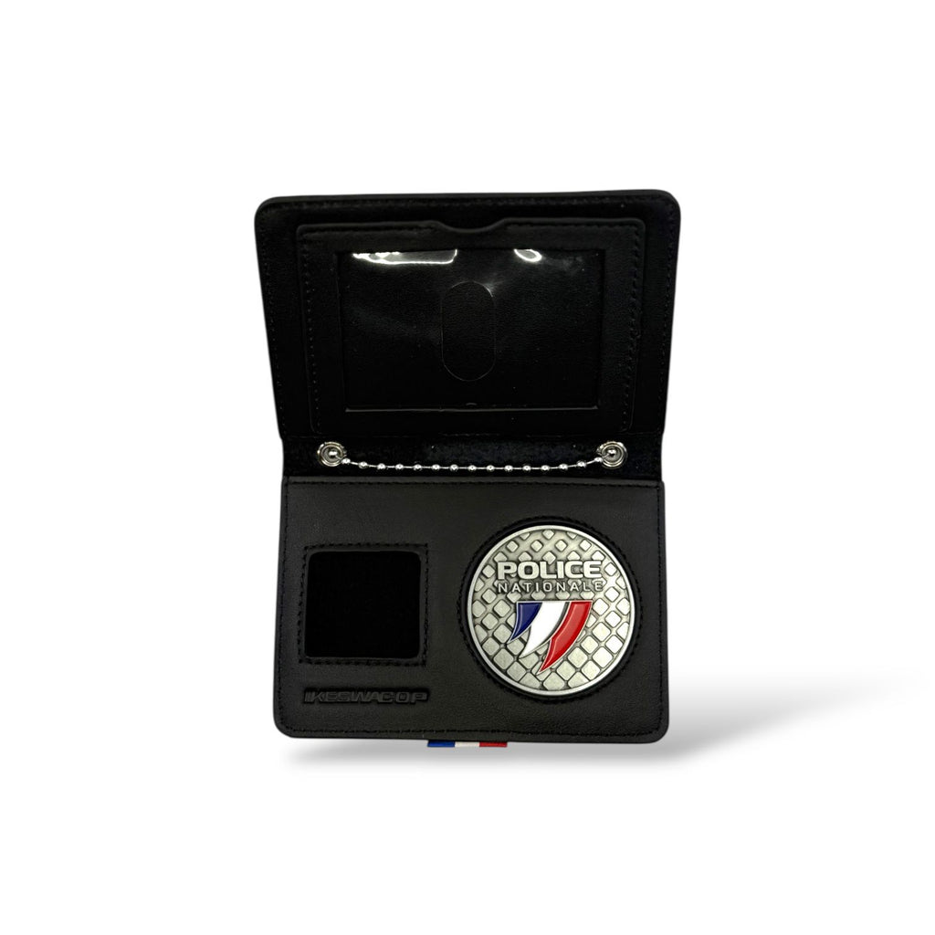Porte-Carte Police Nationale avec médaille et grade