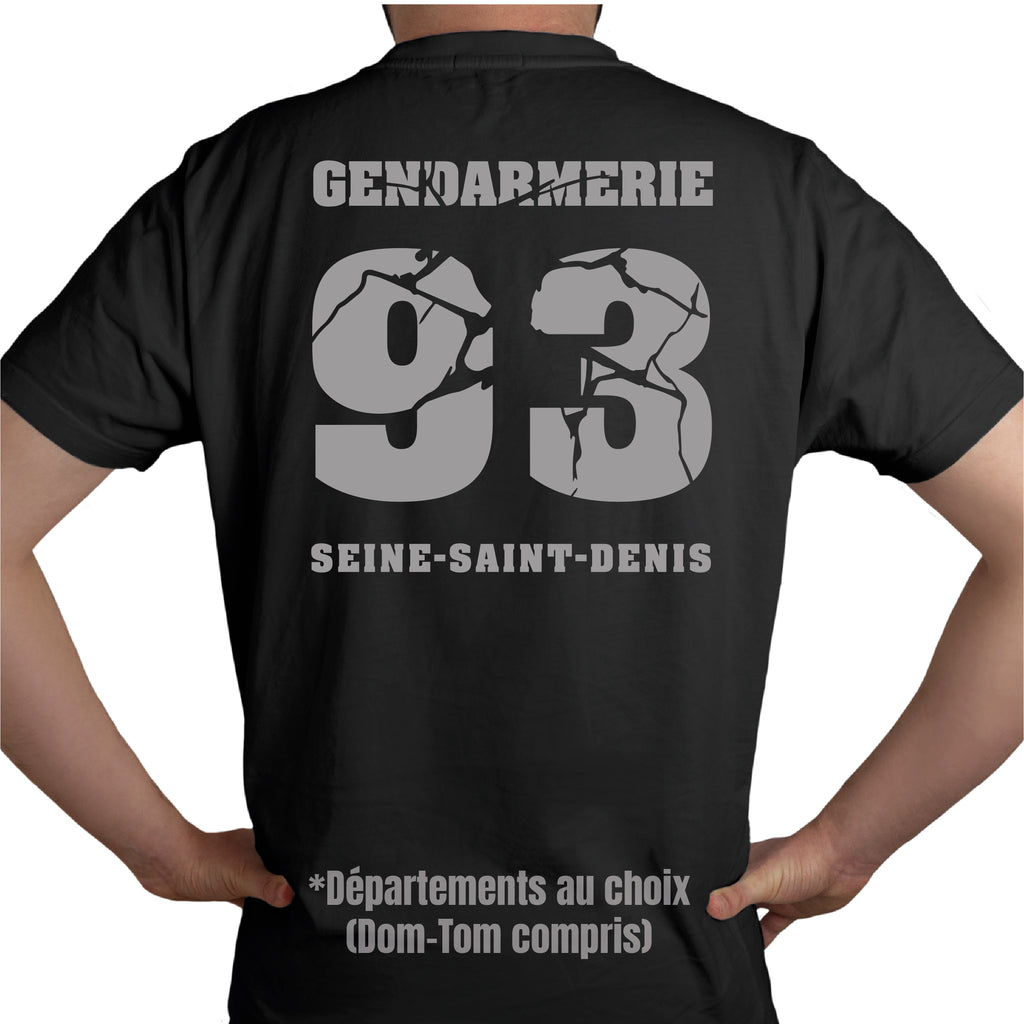 T-shirt GENDARMERIE DEPARTEMENT PERSONNALISE