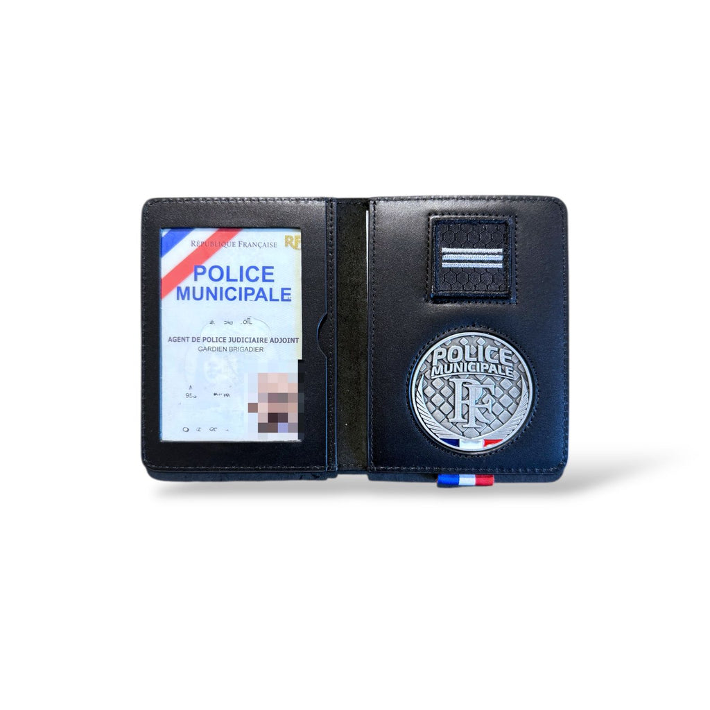 Porte-Carte Police Municipale avec médaille et grade