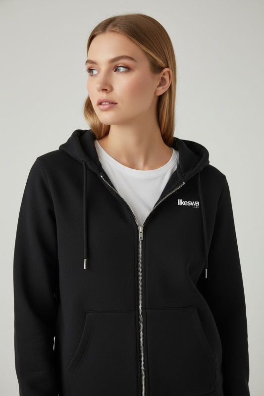 Sweat Zip Keswa Noir Femme