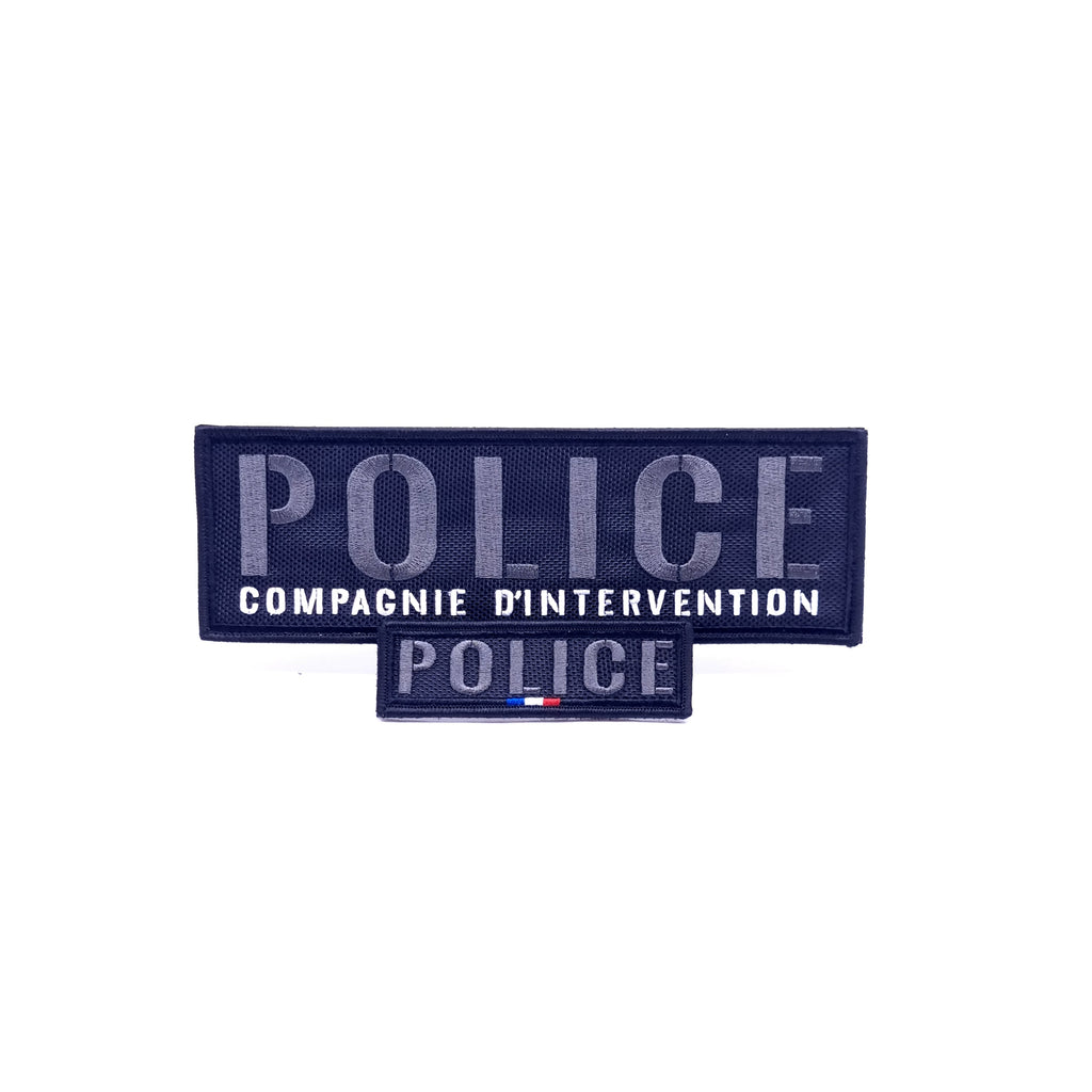 Kit Bandes Police Compagnie d'Intervention Semi Basse visibilité 4.0(YAKEDA)