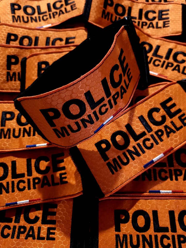BRASSARD POLICE MUNICIPALE HAUTE VISIBILITÉ